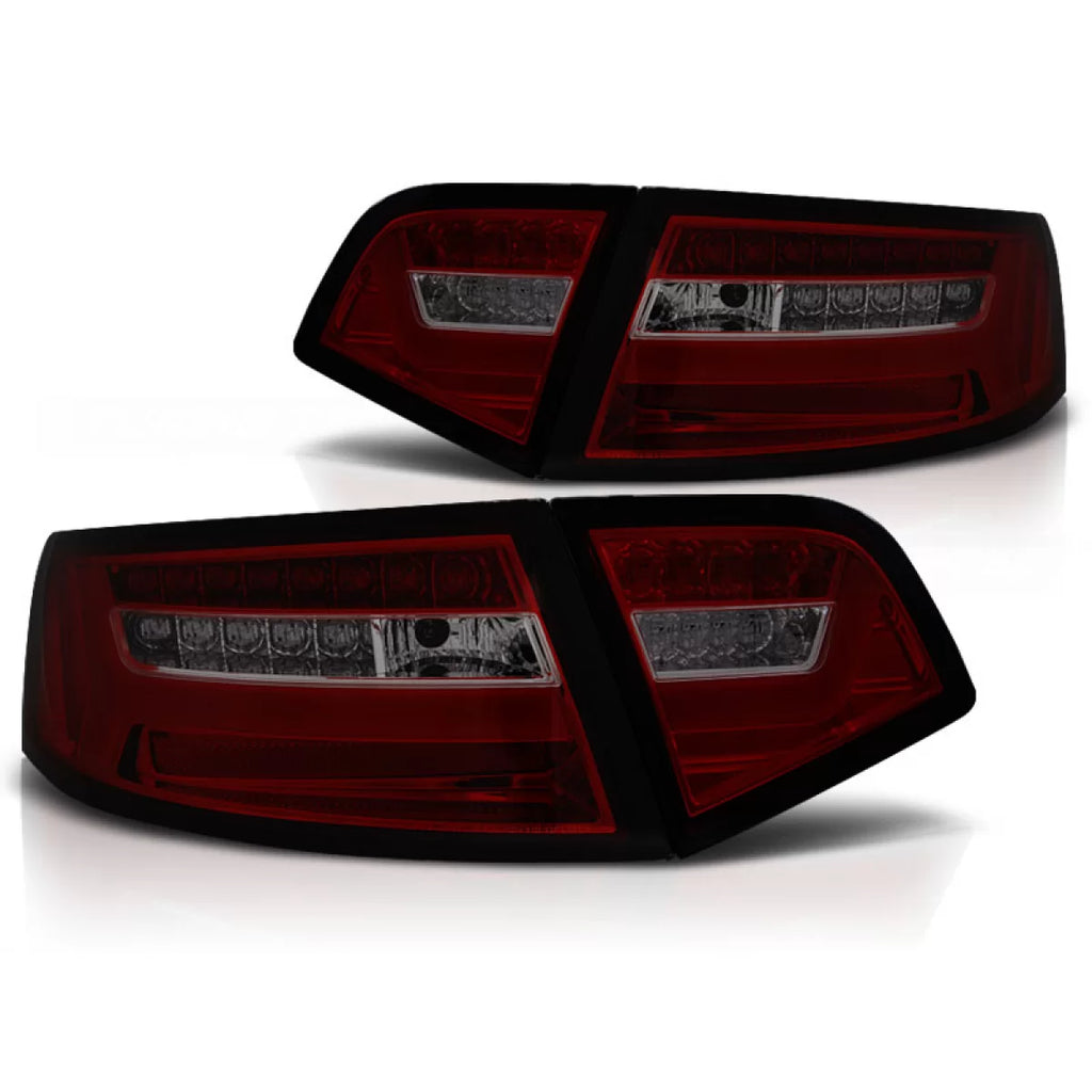 Barra LED Fanali posteriori rossi fumé SEQ compatibile AUDI A6 08-11 berlina