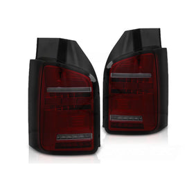 Barra LED Fanali posteriori rossi fumé SEQ compatibile VW T5 10-15