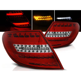 Barra LED Fanali posteriori rossi bianco compatibile MERCEDES C-Classe W204 berlina 07-10