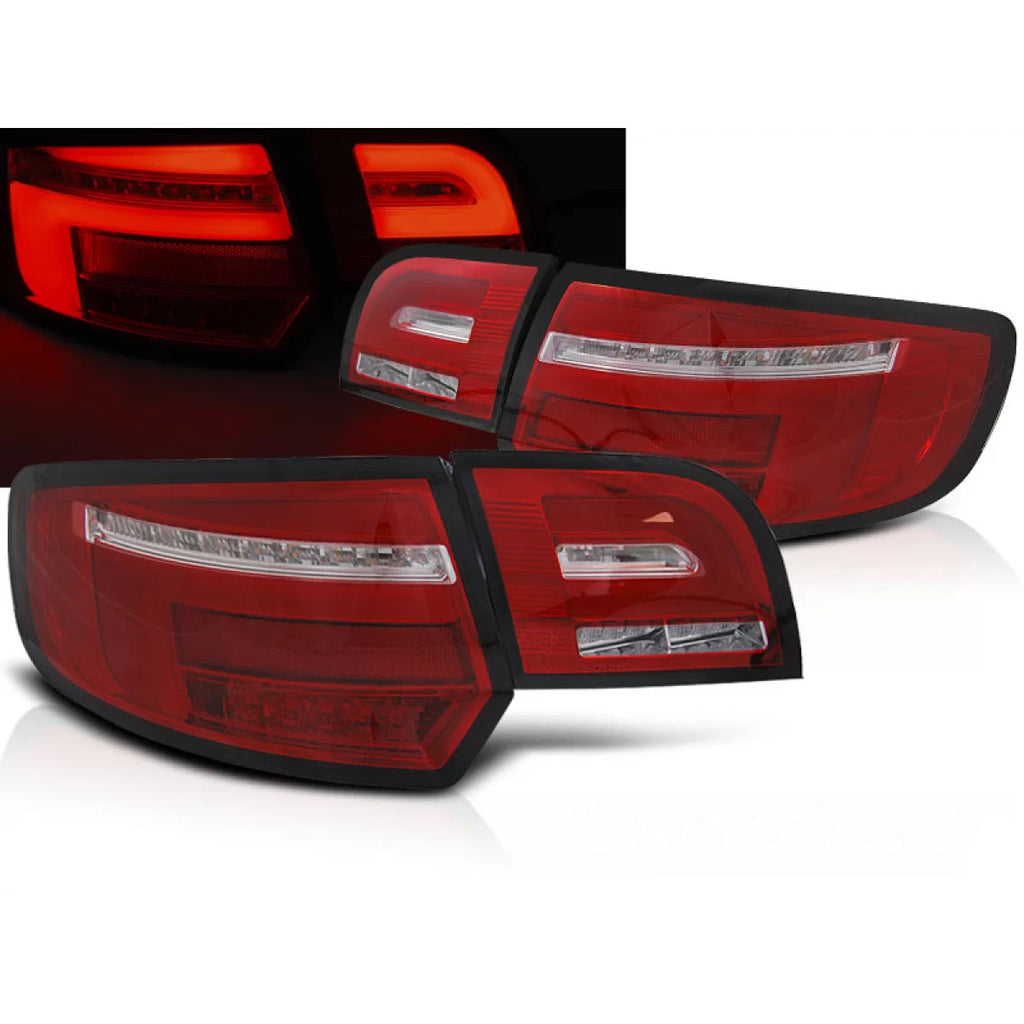 Barra LED Fanali posteriori rossi bianco SEQ compatibile AUDI A3 8P 5D 03-08