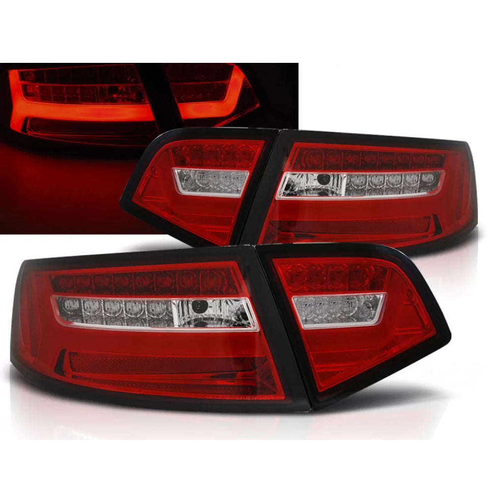 Barra LED Fanali posteriori rossi bianco SEQ compatibile AUDI A6 08-11 berlina