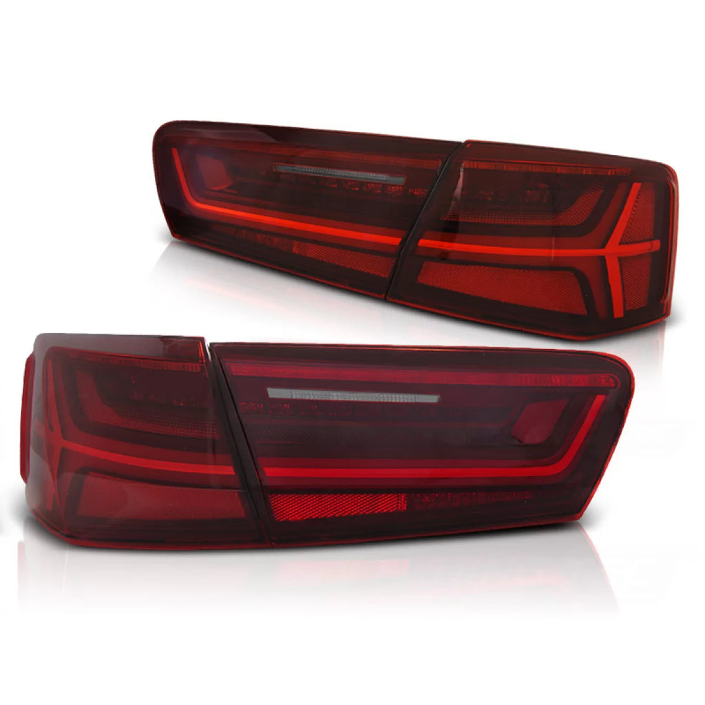 Barra LED Fanali posteriori rossi bianco SEQ compatibile AUDI A6 C7 11-14 berlina