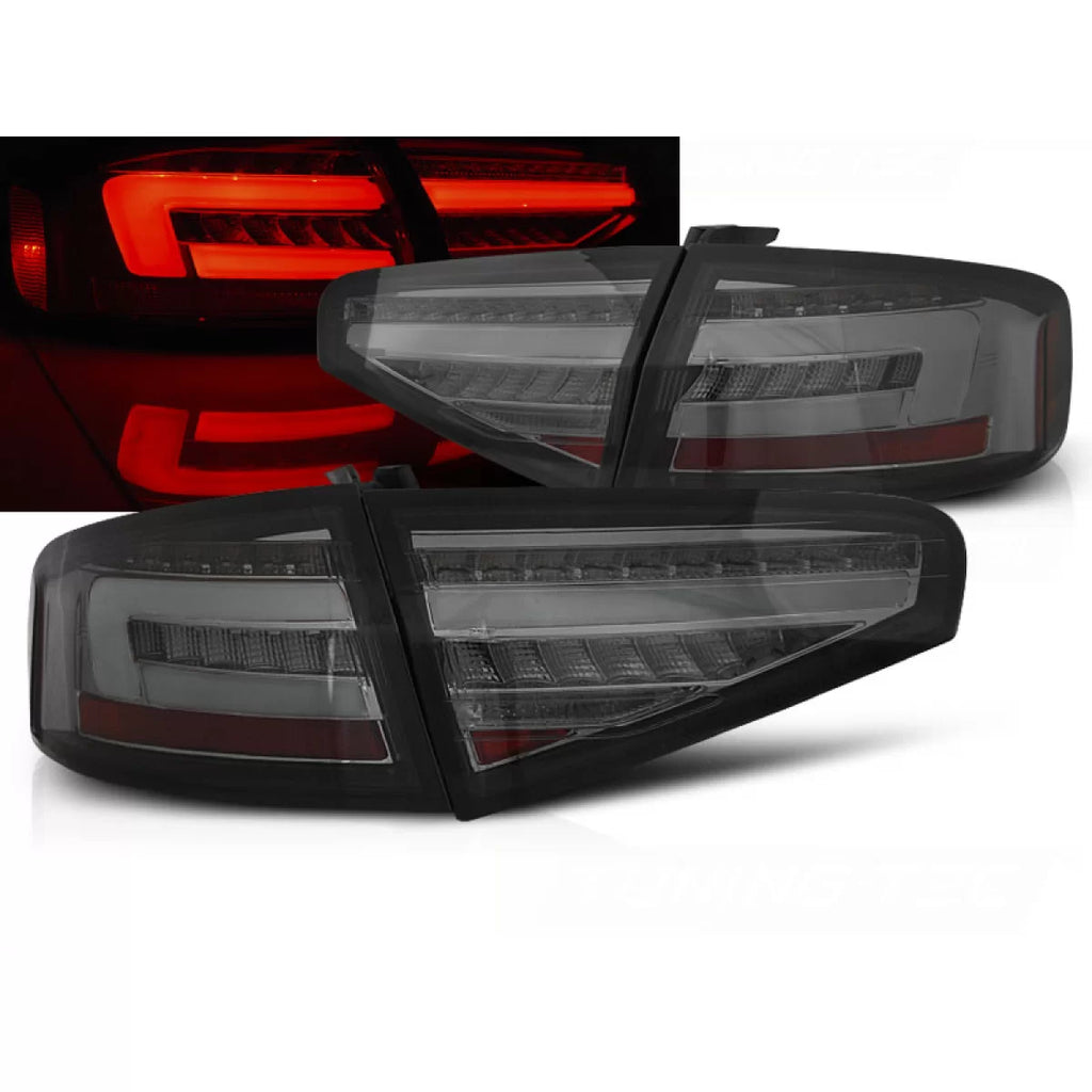 Barra LED Fanali posteriori fumé SEQ compatibile AUDI A4 B8 12-15 berlina OEM lampadina
