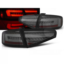 Carica l'immagine nel visualizzatore di Gallery, Barra LED Fanali posteriori fumé SEQ compatibile AUDI A4 B8 12-15 berlina OEM lampadina