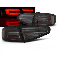 Carica l'immagine nel visualizzatore di Gallery, Barra LED Fanali posteriori fumé SEQ compatibile AUDI A4 B8 12-15 berlina OEM LED
