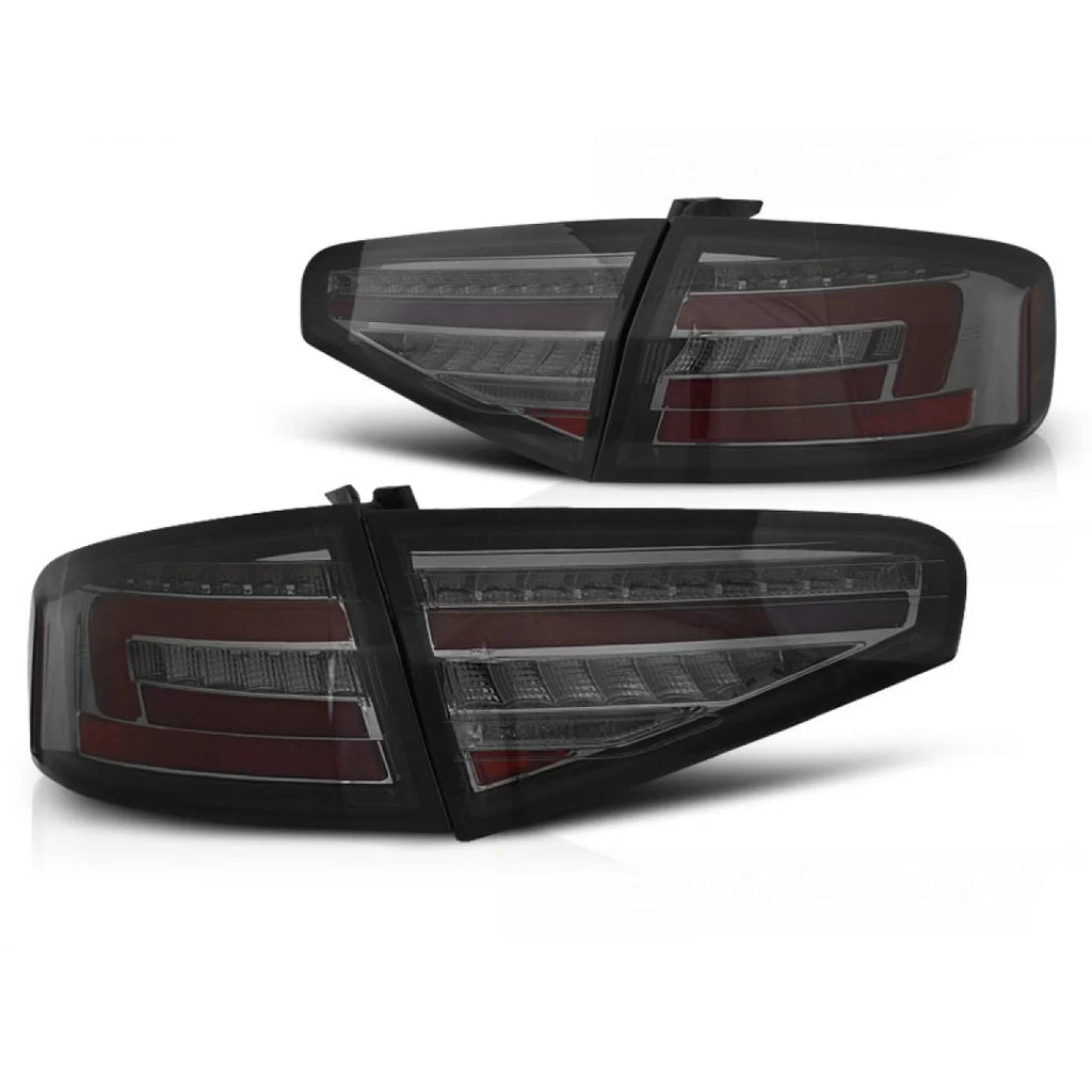 Barra LED Fanali posteriori fumé SEQ compatibile AUDI A4 B8 12-15 berlina OEM LED