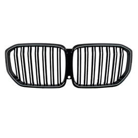 LED Griglie anteriori a doppio rene per BMW X5 G05 (2018-2022) Doppia lamella nere lucide