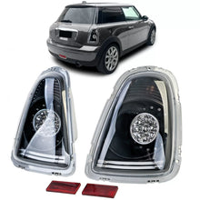 Carica l'immagine nel visualizzatore di Gallery, LED trasparente vetro nero Fanali posteriori per Mini un Cooper R56 2006-2010