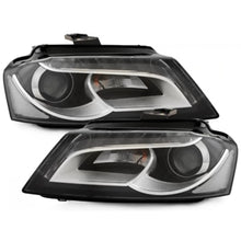 Carica l'immagine nel visualizzatore di Gallery, LED DRL fari anteriori per Audi A3 8P 8P1 8PA (2009-2013) restyling design Luce diurna nero