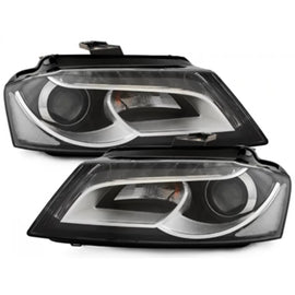 LED DRL fari anteriori per Audi A3 8P 8P1 8PA (2009-2013) restyling design Luce diurna nero
