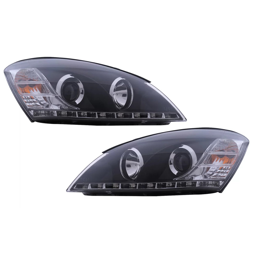 LED DRL fari anteriori per KIA Ceed (09.2006-08.2009) luce diurna nero