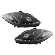 LED DRL fari anteriori per Seat Leon Altea Toledo (06.2005-2009) nero