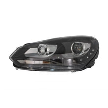 LED DRL fari anteriori per VW Golf 6 VI (10.2008-2012) nero