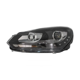 LED DRL fari anteriori per VW Golf 6 VI (10.2008-2012) nero