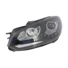 LED DRL fari anteriori per VW Golf 6 VI (10.2008-2012) nero