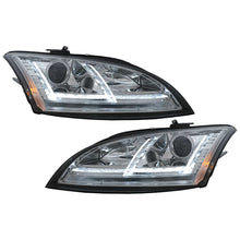 Carica l'immagine nel visualizzatore di Gallery, LED DRL xenon fari anteriori per Audi TT 8J (2006-2010) Indicatori di direzione dinamici sequenziali cromato