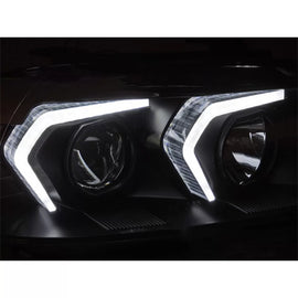 LED Set fari anteriori per BMW Serie 3 E90 berlina, E91 Touring 2005-2008 con nero base