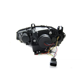 LED Set fari anteriori per BMW X5 E70 2007-2013 con di serie xenon, con AFS, nero base, sinistro e destro