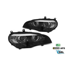 Carica l'immagine nel visualizzatore di Gallery, LED Set fari anteriori per BMW X5 E70 2007-2013 con di serie xenon, con AFS, nero base, sinistro e destro
