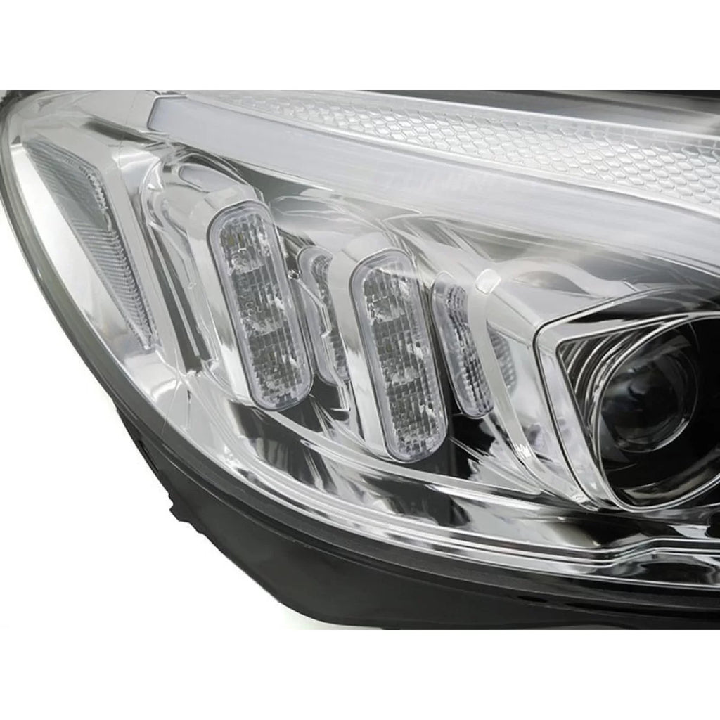 LED Set fari anteriori per Mercedes Classe C W205 2014-2018 con cromato base, sinistro e destro, per il modello