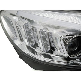 LED Set fari anteriori per Mercedes Classe C W205 2014-2018 con cromato base, sinistro e destro, per il modello