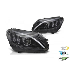 LED Set fari anteriori per Mercedes Classe C W205 2014-2018 con nero base, sinistro e destro, per il modello