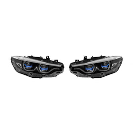 LED Set fari anteriori tipo X-laser per BMW Serie 4 F32, F33, F36 2013-2016 per modelli con di serie xenon fari