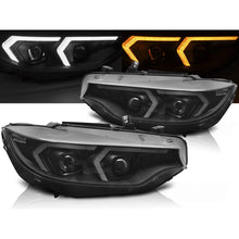 Carica l'immagine nel visualizzatore di Gallery, Fari anteriori LED nero DRL compatibile BMW F32 / F33 13-17