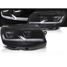 Fari anteriori LED nero DRL compatibile VW T6 15-19