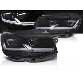 Fari anteriori LED nero DRL compatibile VW T6 15-19