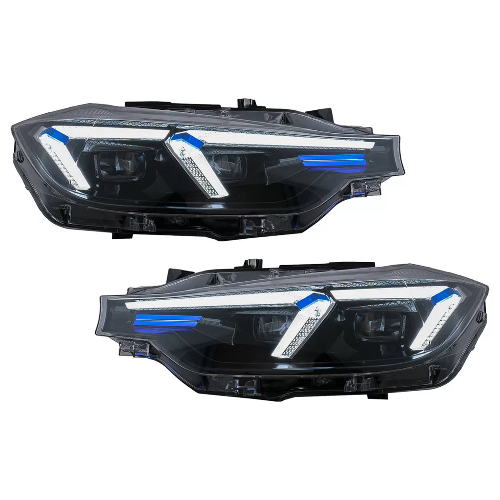 Fari anteriori LED per BMW Serie 3 F30 F31 berlina Touring (10.2011-05.2015) conversione allo stile G20 2024 design