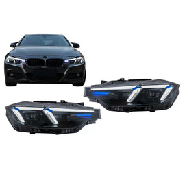 Fari anteriori LED per BMW Serie 3 F30 F31 berlina Touring (10.2011-05.2015) conversione allo stile G20 2024 design
