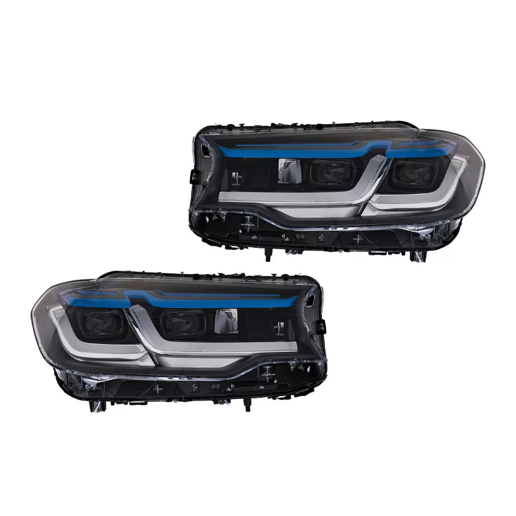 Fari anteriori LED per BMW Serie 5 G30 berlina G31 Touring (2017-2019) LCI design