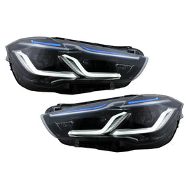 Fari anteriori LED per BMW X1 SUV F48 (2015-2020) conversione da alogeno a LED
