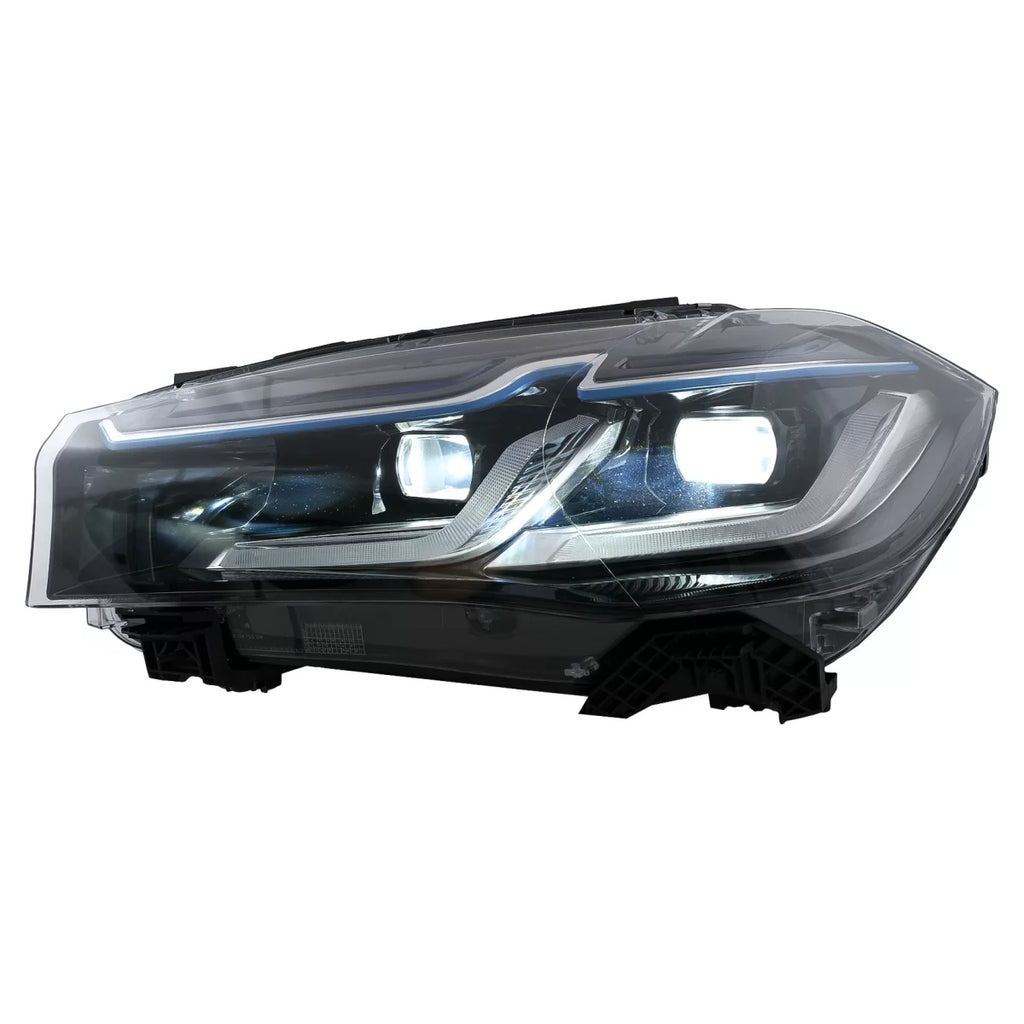 Fari anteriori LED per BMW X5 F15 (2013-2018) conversione da HID a LED nero
