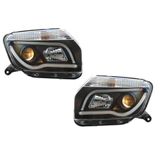 Carica l'immagine nel visualizzatore di Gallery, Fari anteriori LED per Dacia Duster I (2009-2014) a guida di luce Bar nero Edition