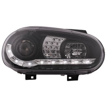 Fari anteriori LED luce diurna per VW Golf IV 4 Cabriolet hatchback Variant (09.1997-09.2003) nero