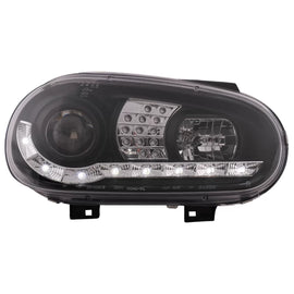 Fari anteriori LED luce diurna per VW Golf IV 4 Cabriolet hatchback Variant (09.1997-09.2003) nero