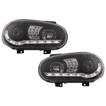 Fari anteriori LED luce diurna per VW Golf IV 4 Cabriolet hatchback Variant (09.1997-09.2003) nero