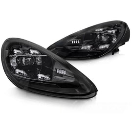 Fari anteriori LED DRL nero compatibile PORSCHE CAYENNE 10-15