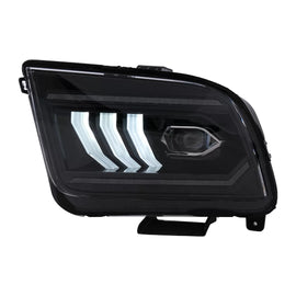 Fari anteriori LED per Ford Mustang V pre-restyling (2005-2009) nero dinamico sequenziale Indicatori di direzione