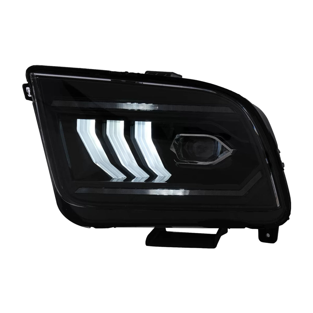 Fari anteriori LED per Ford Mustang V pre-restyling (2005-2009) nero dinamico sequenziale Indicatori di direzione