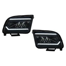 Fari anteriori LED per Ford Mustang V pre-restyling (2005-2009) nero dinamico sequenziale Indicatori di direzione