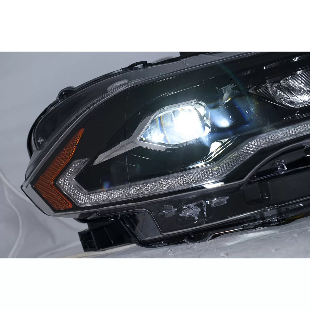 Fari anteriori LED per Ford Mustang VI restyling (2018-2023) nero dinamico Indicatori di direzione