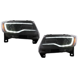 Fari anteriori LED per Jeep Grand Cherokee IV WK2 (2011-2013) dinamico Indicatori di direzione