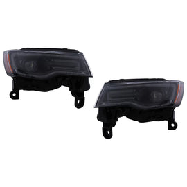 Fari anteriori LED per Jeep Grand Cherokee IV WK2 restyling (2014-2020) dinamico Indicatori di direzione e Start-in poi