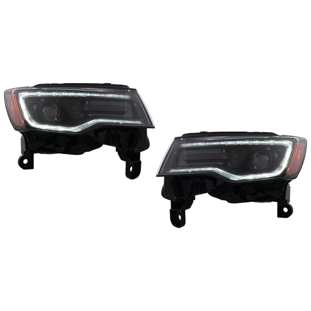 Fari anteriori LED per Jeep Grand Cherokee IV WK2 restyling (2014-2020) dinamico Indicatori di direzione e Start-in poi