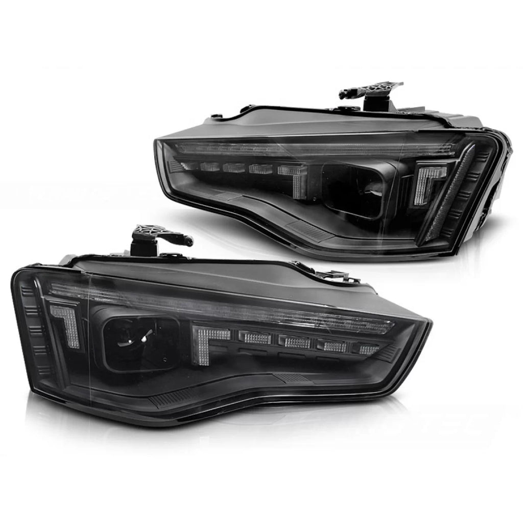 Fari anteriori LED LED nero SEQ compatibile AUDI A5 11-16