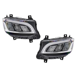 Fari anteriori LED per Mercedes Sprinter III W907 W910 (2019-2027) per alogeno
