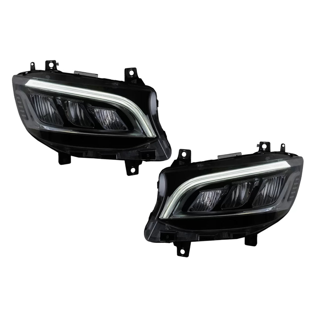 Fari anteriori LED per Mercedes Sprinter III W907 W910 (2019-2027) per alogeno